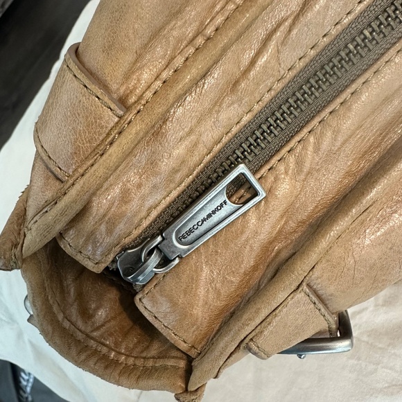 Y2K Vintage Rebecca Minkoff Leather bag, Beige color - Picture 9 of 11